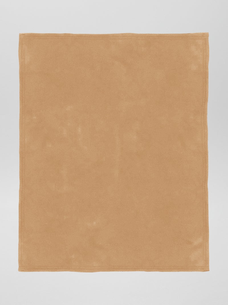 Coperta tinta unita pile BEIGE - Kiabi