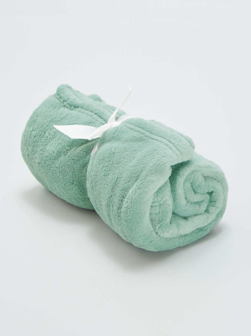 Coperta tinta unita pile BLU - Kiabi