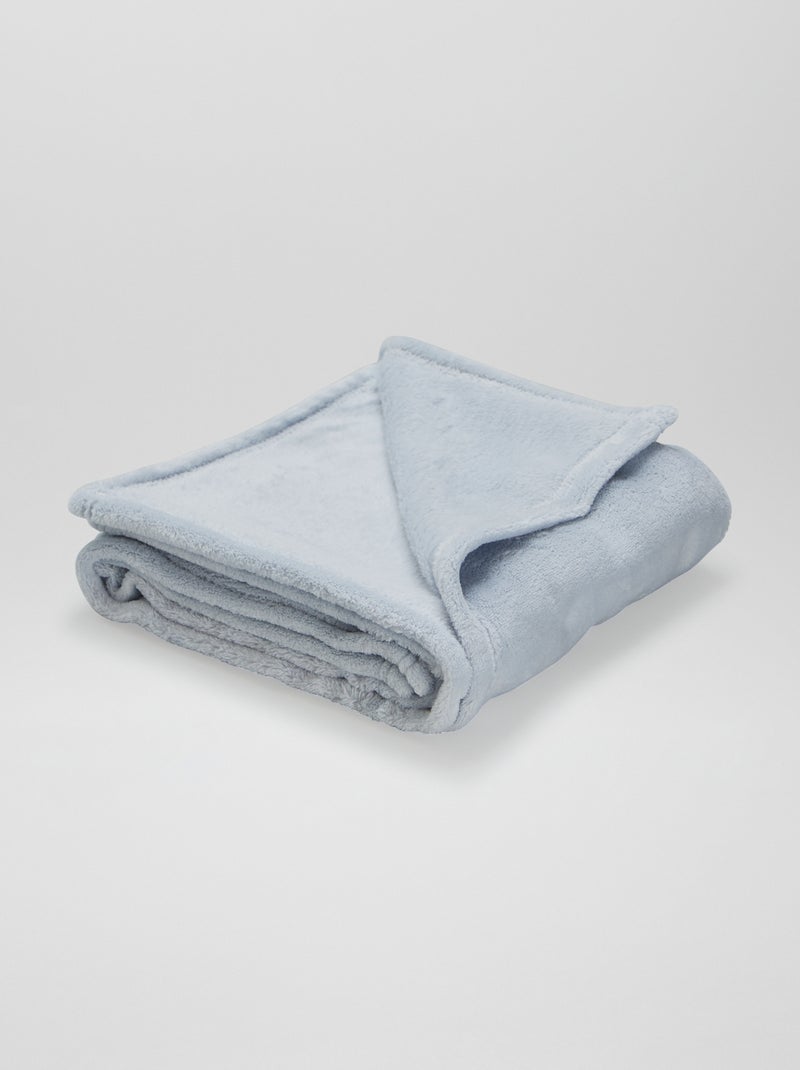 Coperta tinta unita pile BLU - Kiabi