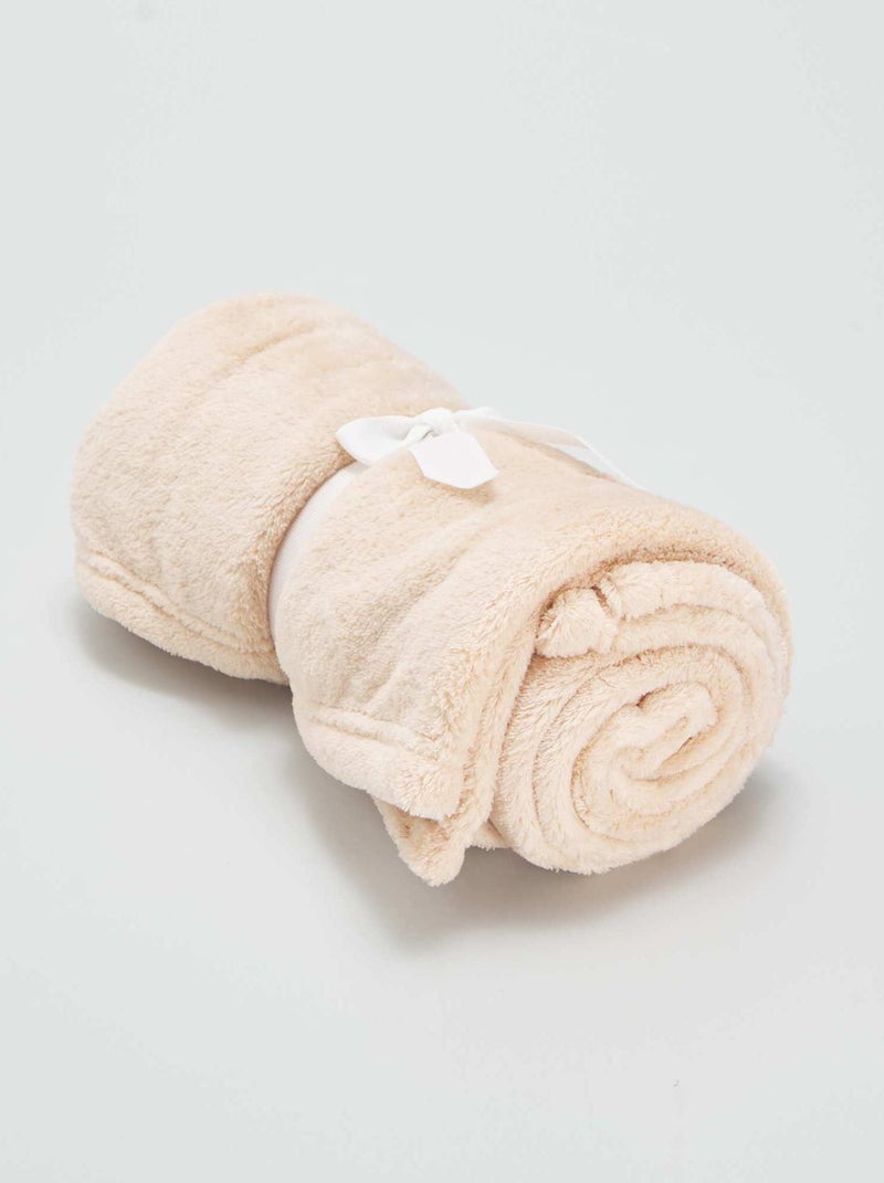 Coperta tinta unita pile ROSA - Kiabi