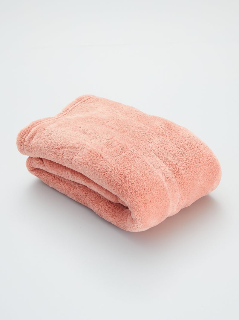 Coperta tinta unita pile ROSA - Kiabi