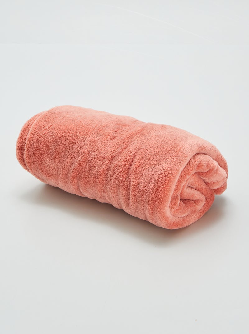 Coperta tinta unita pile ROSA - Kiabi