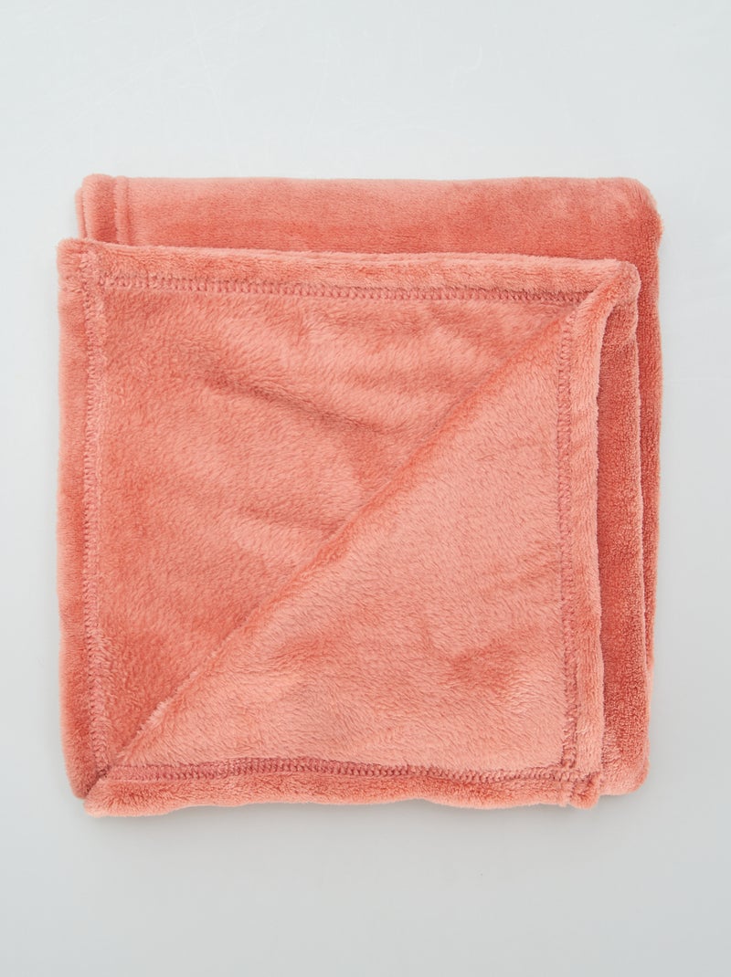 Coperta tinta unita pile ROSA - Kiabi