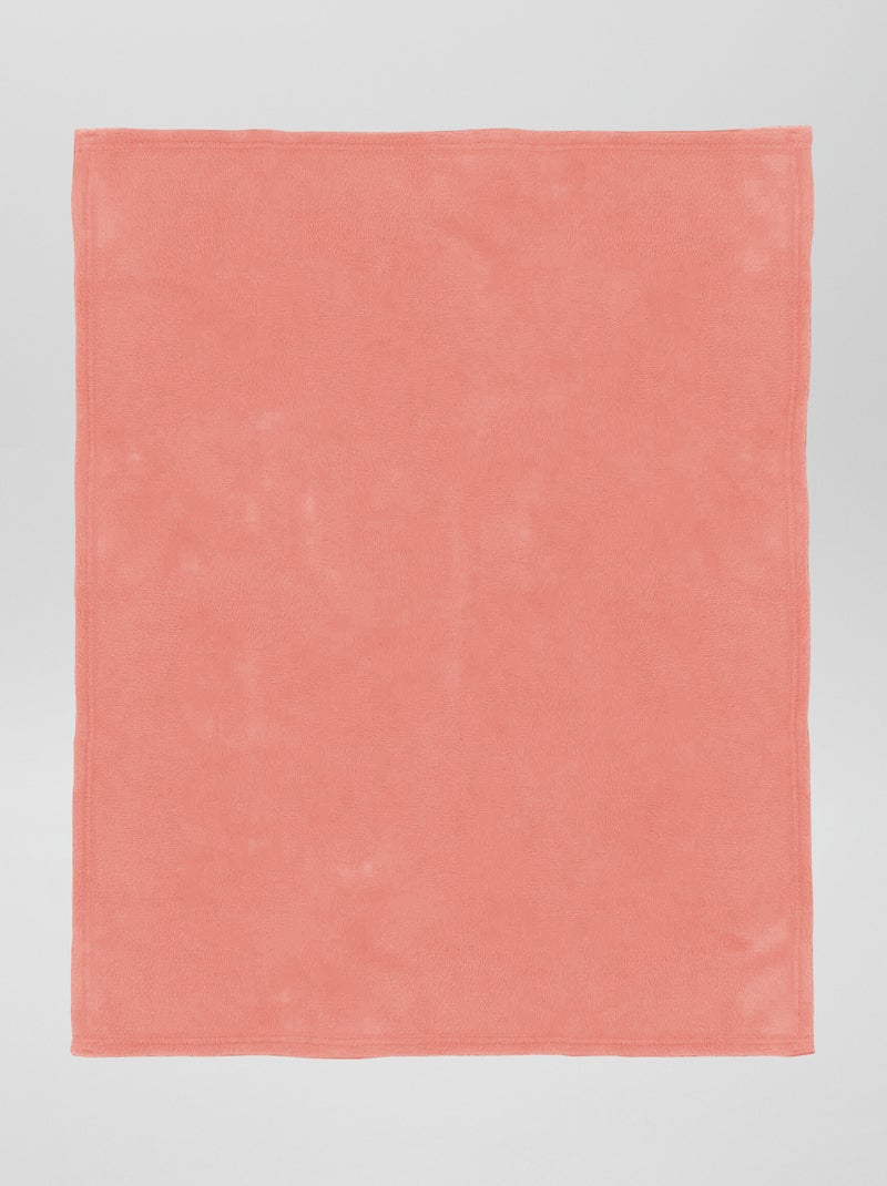 Coperta tinta unita pile ROSA - Kiabi