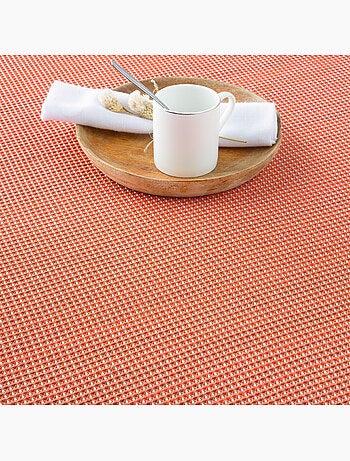 Coperta tipo Plaid, tessuto strutturato in filato tinto a rilievo a nido d'ape, con frange - Gamusi