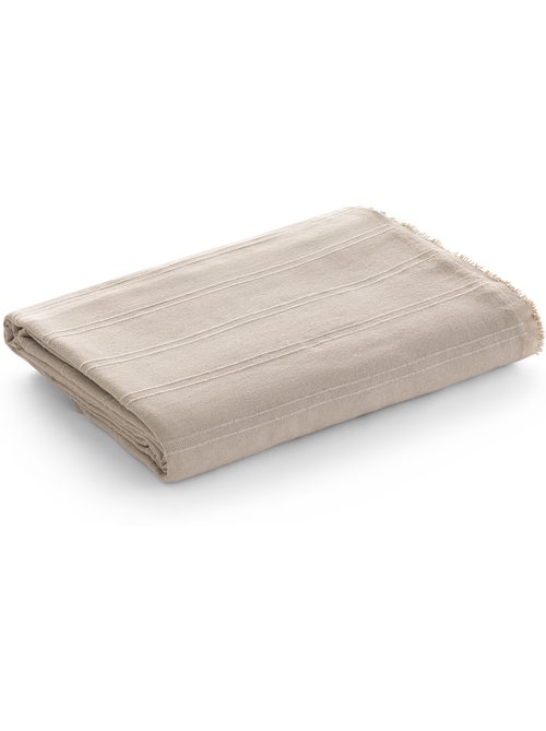 Coperta tipo Plaid, tessuto strutturato in filato tinto, con bordo rifinito - Gamusi - Kiabi Coperta tipo Plaid, tessuto strutturato in filato tinto, con bordo rifinito - Gamusi - Kiabi