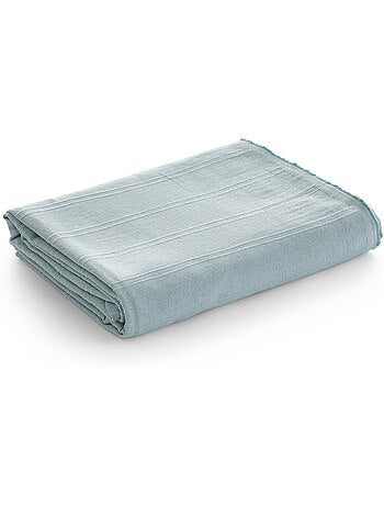 Coperta tipo Plaid, tessuto strutturato in filato tinto, con bordo rifinito - Gamusi