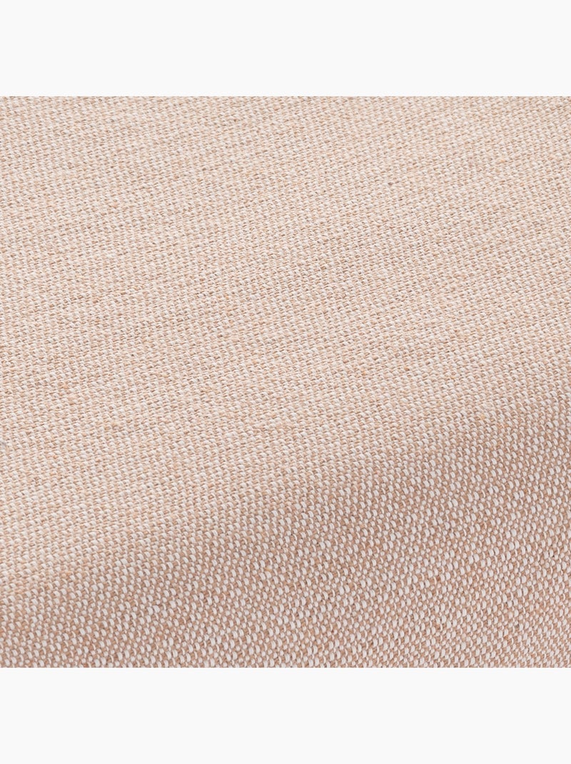 Coperta tipo Plaid, tessuto strutturato in filato tinto, con frange - Gamusi Beige - Kiabi
