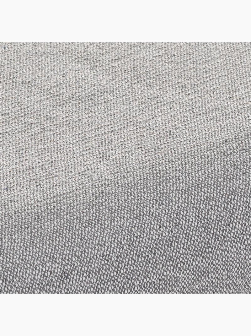 Coperta tipo Plaid, tessuto strutturato in filato tinto, con frange - Gamusi Grigio - Kiabi