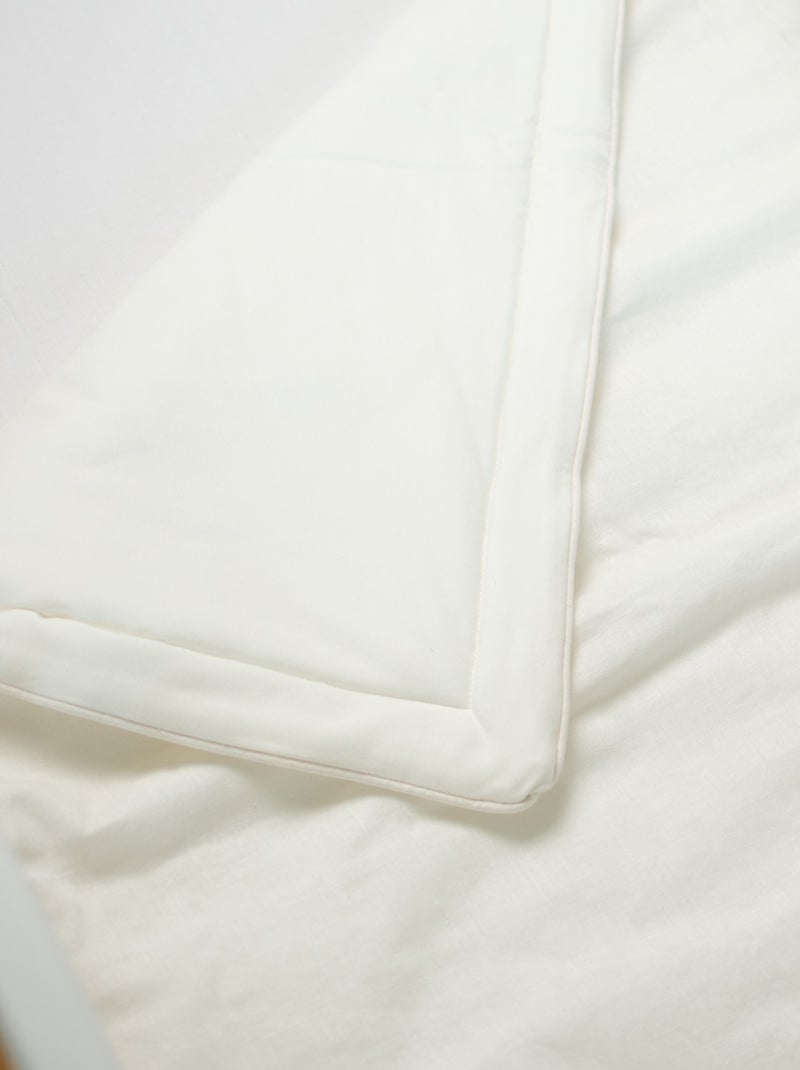 Coperta trapuntata in lino lavato per bambini | SEVIRA KIDS Ecru - Kiabi