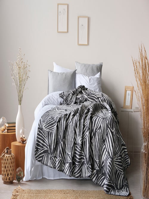 Coperta/plaid 150x200 antracite - Kiabi