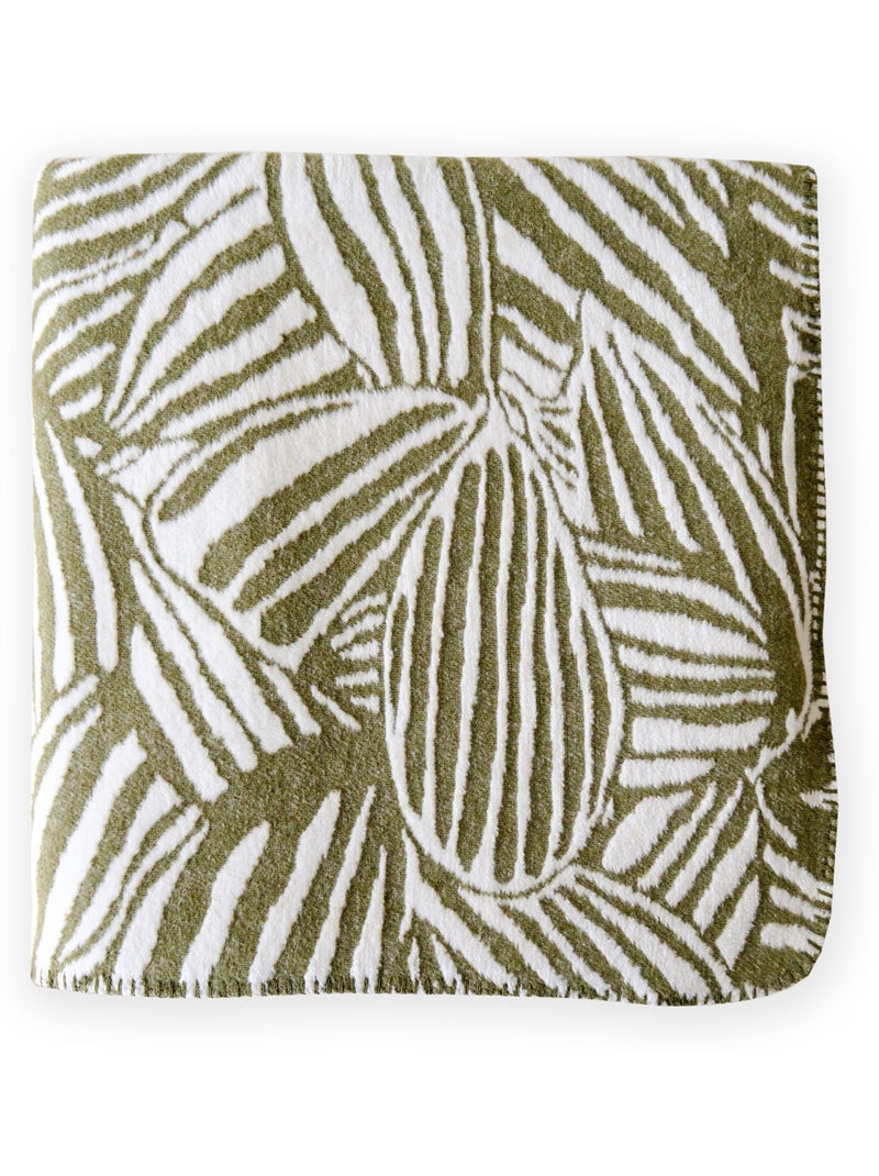 Coperta/plaid 200x220 cachi Verde kaki - Kiabi