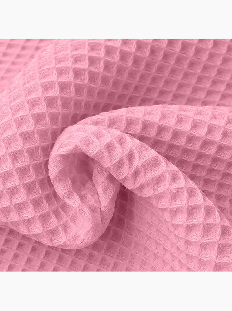 Copertina a Nido d'Ape in Cotone Biologico Rosa Rosa - Kiabi
