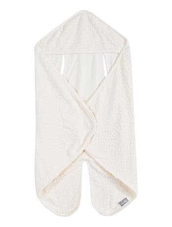 Copertina avvolgente in cotone bio con pois in rilievo "ROBA Seashells