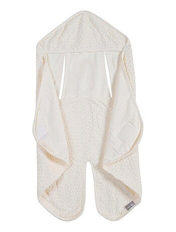 Copertina avvolgente in cotone bio con pois in rilievo "ROBA Seashells