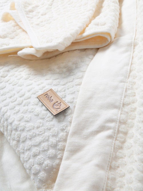 Copertina avvolgente in cotone bio con pois in rilievo "ROBA Seashells" - Kiabi