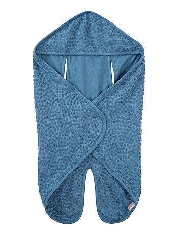 Copertina avvolgente in cotone bio con pois in rilievo "ROBA Seashells