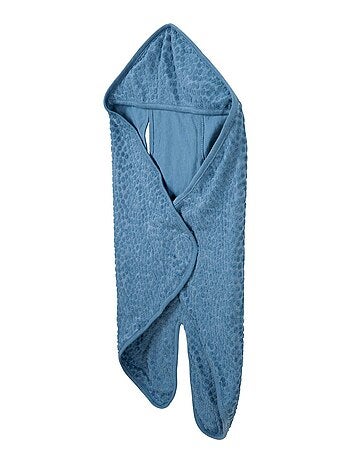 Copertina avvolgente in cotone bio con pois in rilievo "ROBA Seashells