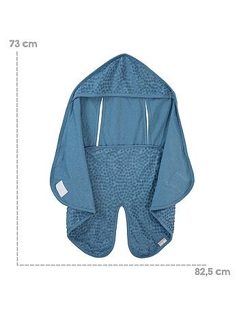 Copertina avvolgente in cotone bio con pois in rilievo "ROBA Seashells