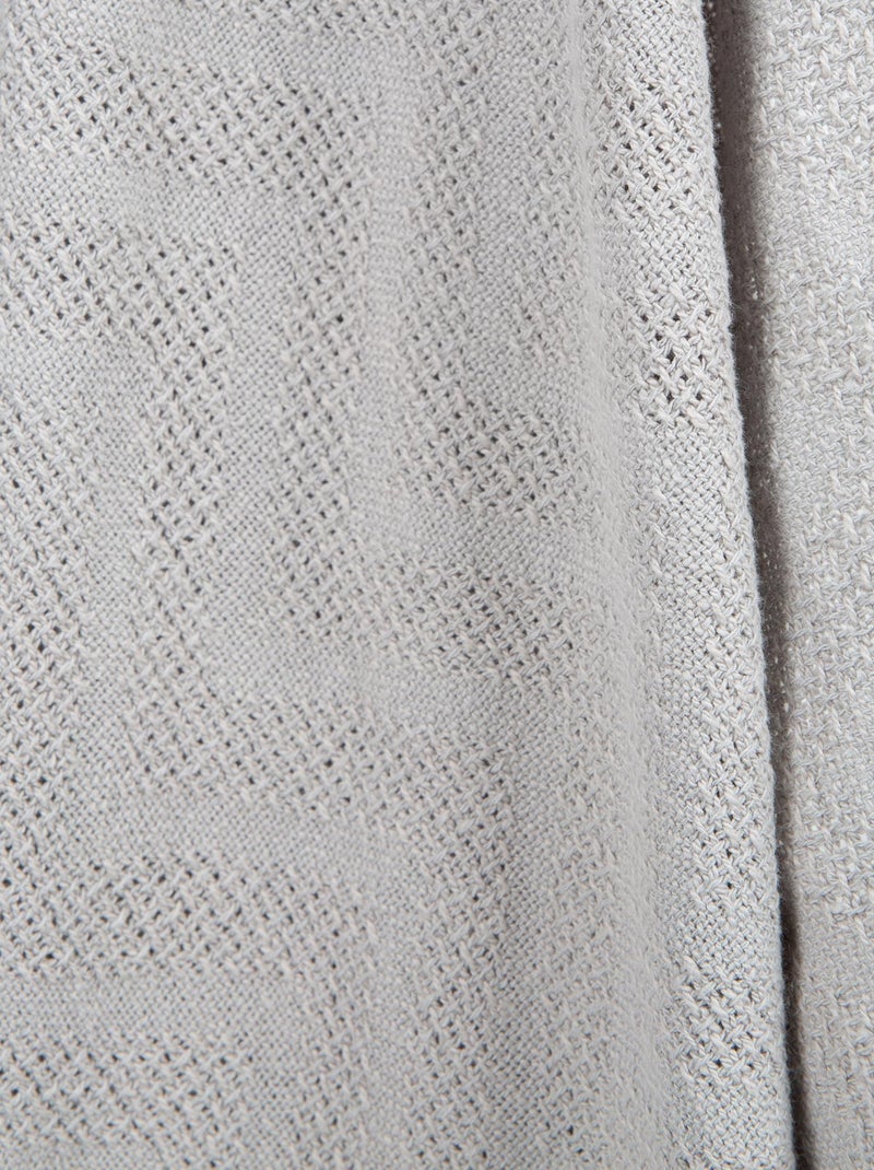 Copertina beb? effetto tricot in cotone bio ? ROBA "Lil Planet" Grigio - Kiabi