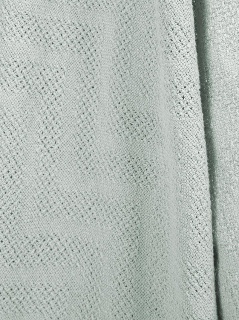 Copertina beb? effetto tricot in cotone biologico ? ROBA "Lil Planet" Verde - Kiabi