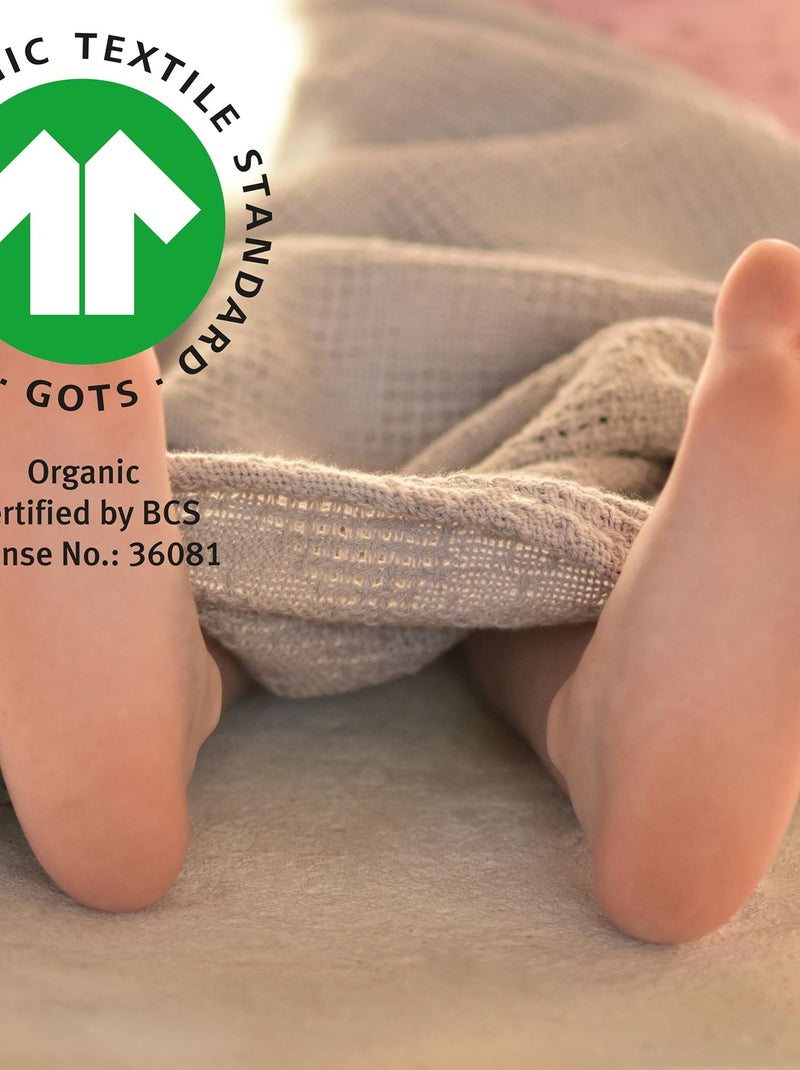 Copertina bebè effetto tricot in cotone bio – ROBA "Lil Planet" Grigio - Kiabi