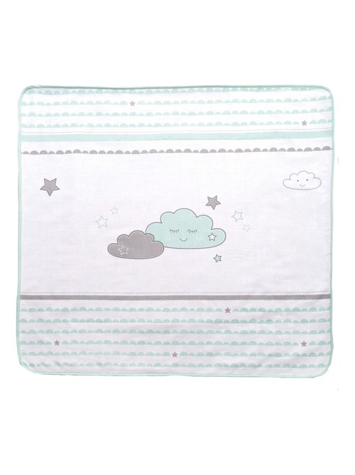 Copertina doppia faccia in pile morbido e cotone – "Roba Happy Cloud" - Kiabi