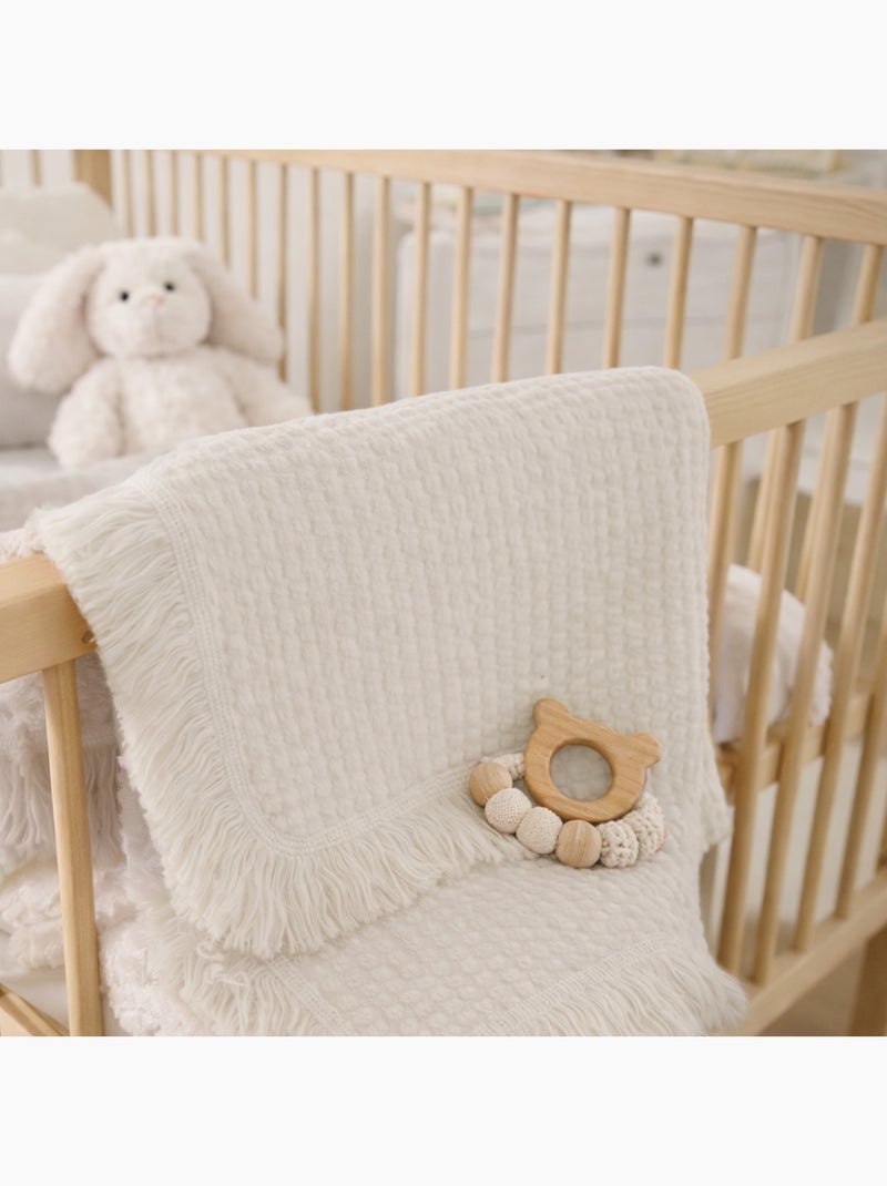 Copertina in cotone - LIONELO - 70 x 100 cm - 100% cotone - 280 g/m² Beige - Kiabi