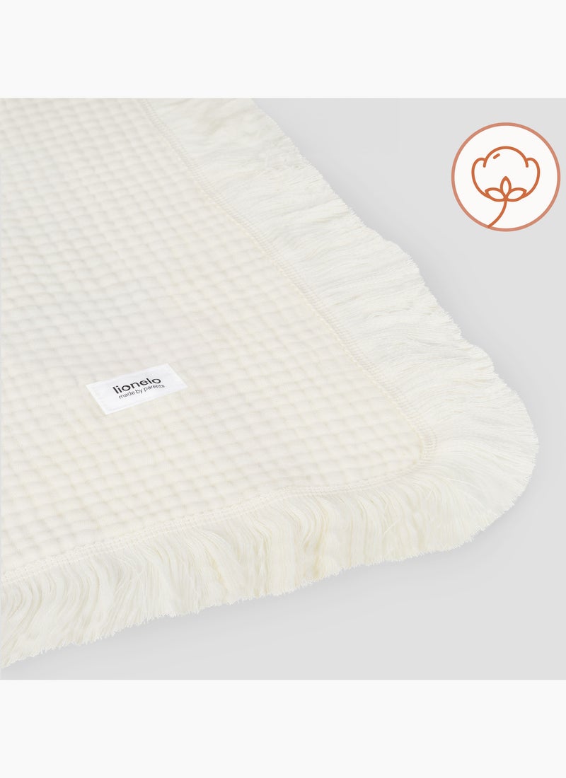 Copertina in cotone - LIONELO - 70 x 100 cm - 100% cotone - 280 g/m² Beige - Kiabi