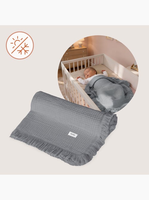 Copertina in cotone - LIONELO - 70 x 100 cm - 100% cotone - 280 g/m² - Kiabi