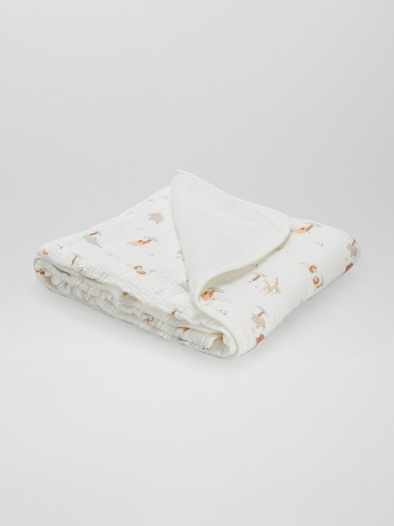 Coperta Mesi Neonato Con Cornici - Tema Fiori E Foglie, 130x100cm, Regalo Baby Shower Personalizzato - Foto 5