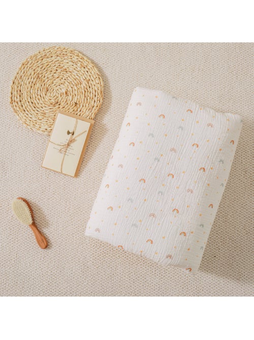 Copertina per bambini 100x135 in garza di cotone Oeko-Tex e minky | SUPERBE BEBE - Kiabi