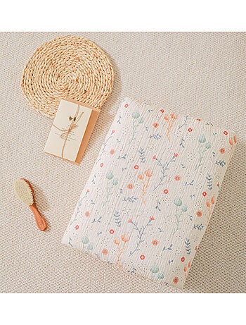 Copertina per bambini 100x135 in garza di cotone Oeko-Tex e minky | SUPERBE BEBE