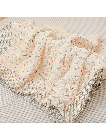 Copertina per bambini 100x135 in garza di cotone Oeko-Tex e minky | SUPERBE BEBE