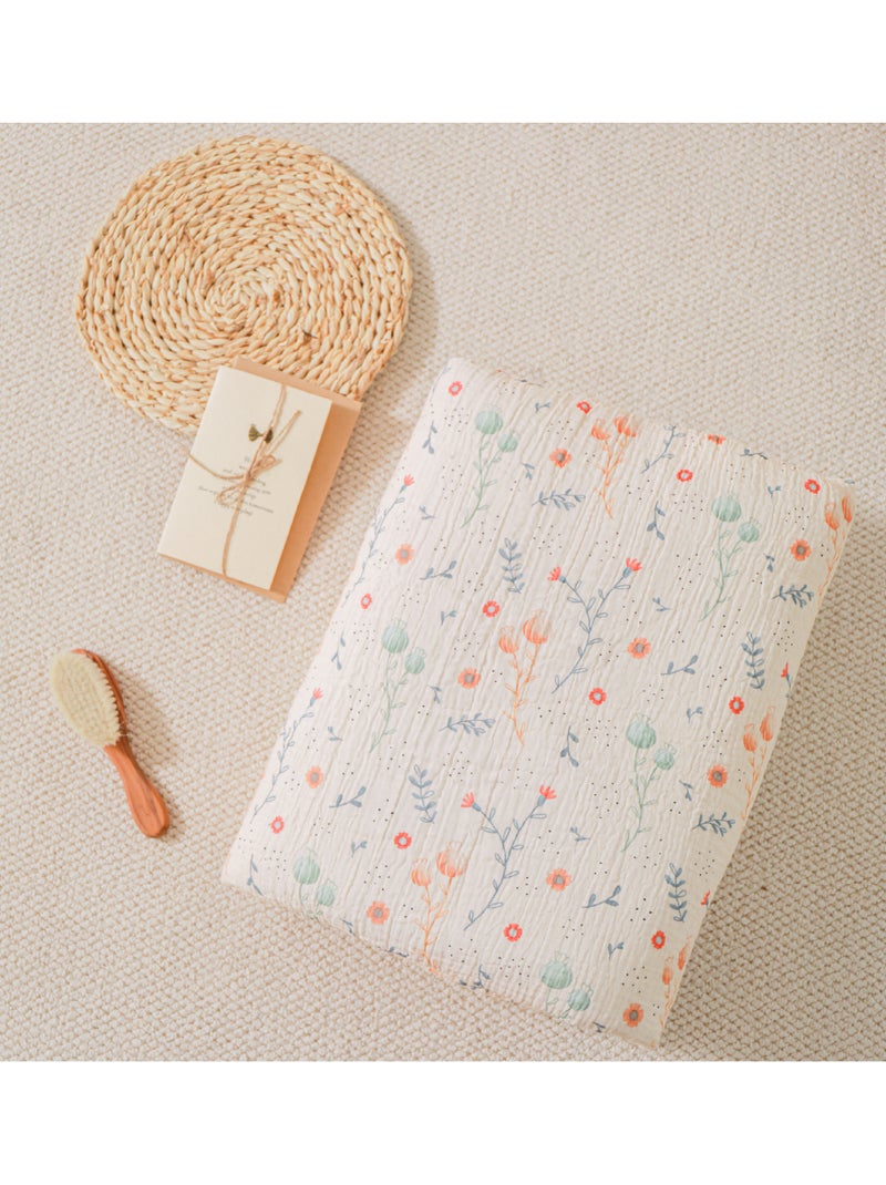 Copertina per bambini 100x135 in garza di cotone Oeko-Tex e minky | SUPERBE BEBE Giallo - Kiabi