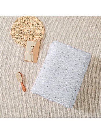 Copertina per bambini 100x135 in garza di cotone Oeko-Tex e minky | SUPERBE BEBE