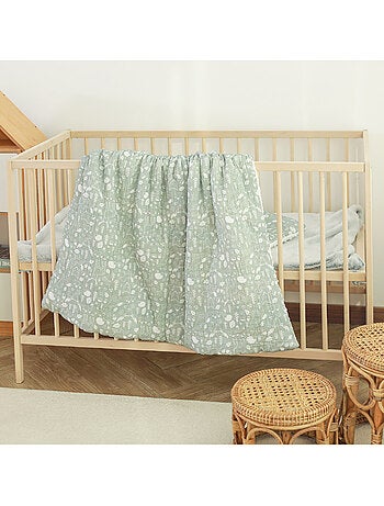 Copertina per bambini 75x100 in garza di cotone Oeko-Tex e minky | SUPERBE BEBE