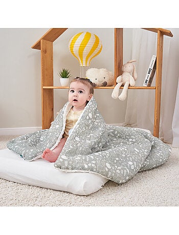 Copertina per bambini 75x100 in garza di cotone Oeko-Tex e minky | SUPERBE BEBE
