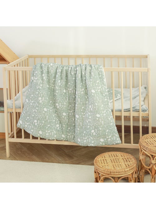 Copertina per bambini 100x135 in garza di cotone Oeko-Tex e minky | SUPERBE BEBE - Kiabi Copertina per bambini 100x135 in garza di cotone Oeko-Tex e minky | SUPERBE BEBE - Kiabi