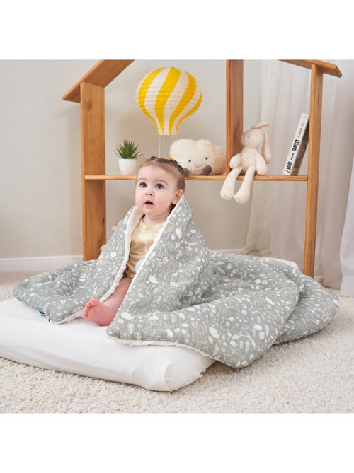 Copertina per bambini 100x135 in garza di cotone Oeko-Tex e minky | SUPERBE BEBE - Kiabi Copertina per bambini 100x135 in garza di cotone Oeko-Tex e minky | SUPERBE BEBE - Kiabi