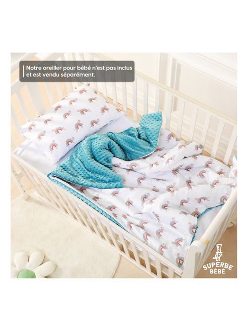 Copertina per bambini 75x100 in cotone OEKO-TEX e Minky | SUPERBE BEBE - Kiabi