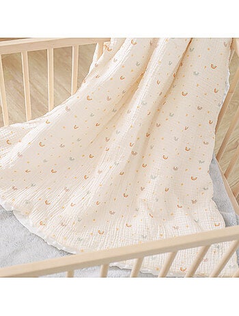 Copertina per bambini 75x100 in garza di cotone Oeko-Tex e minky | SUPERBE BEBE