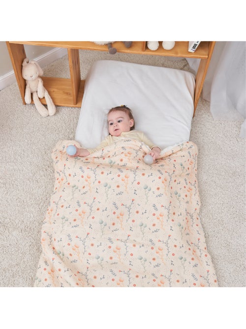 Copertina per bambini 75x100 in garza di cotone Oeko-Tex e minky | SUPERBE BEBE - Kiabi