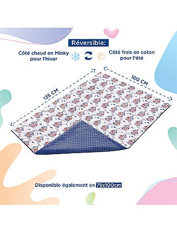 Copertina per bambini in cotone Oeko-tex e Minky | SUPERBE BEBE
