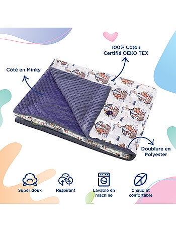 Copertina per bambini in cotone Oeko-tex e Minky | SUPERBE BEBE