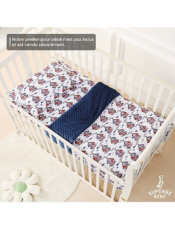 Copertina per bambini in cotone Oeko-tex e Minky | SUPERBE BEBE