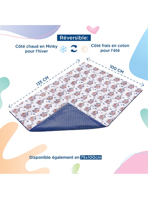 Copertina per bambini in cotone Oeko-tex e Minky | SUPERBE BEBE - Kiabi