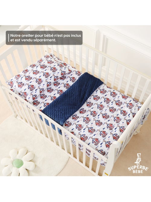 Copertina per bambini in cotone Oeko-tex e Minky | SUPERBE BEBE - Kiabi