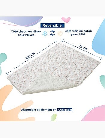 Copertina per bambini in cotone Oeko-tex e Minky | SUPERBE BEBE