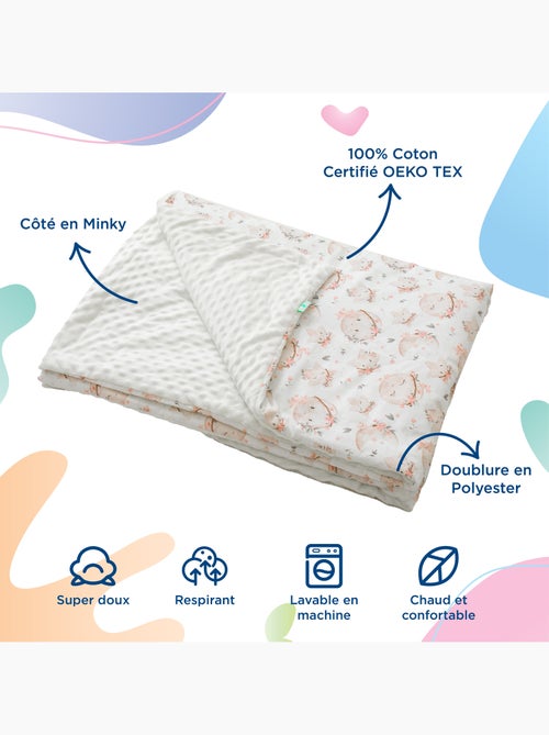 Copertina per bambini in cotone Oeko-tex e Minky | SUPERBE BEBE - Kiabi